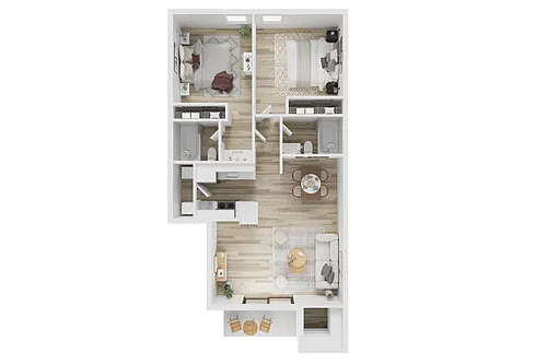 Floor plan 2x2 Small Platinum