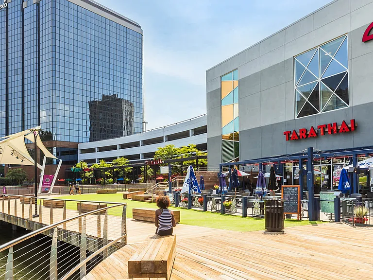 Visit the RIO Lakefront, a waterfront destination for dining and entertainment.