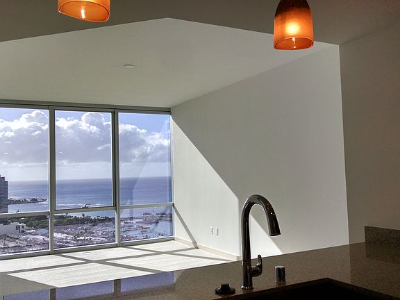 High ceiling living room