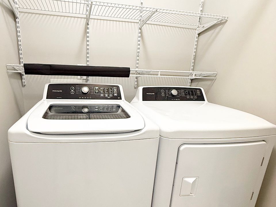 Washer and dryer included