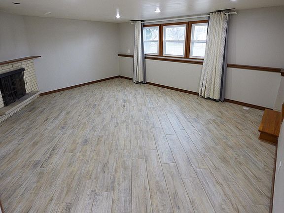 Large windows and high ceilings even in basement