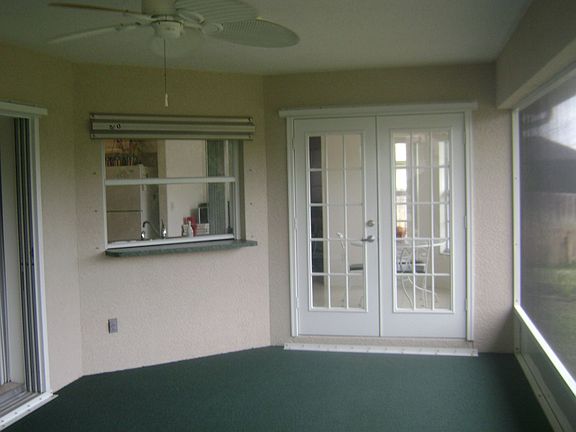 inside screened lanai