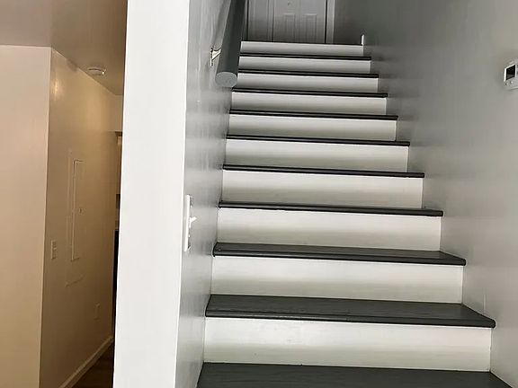 living room to the left, upstairs to bedrooms