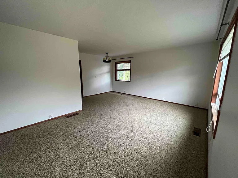 Spacious living and dining area.