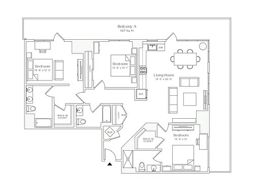 Floor plan BISBY - 3 Bedrooms Three Bathroom
