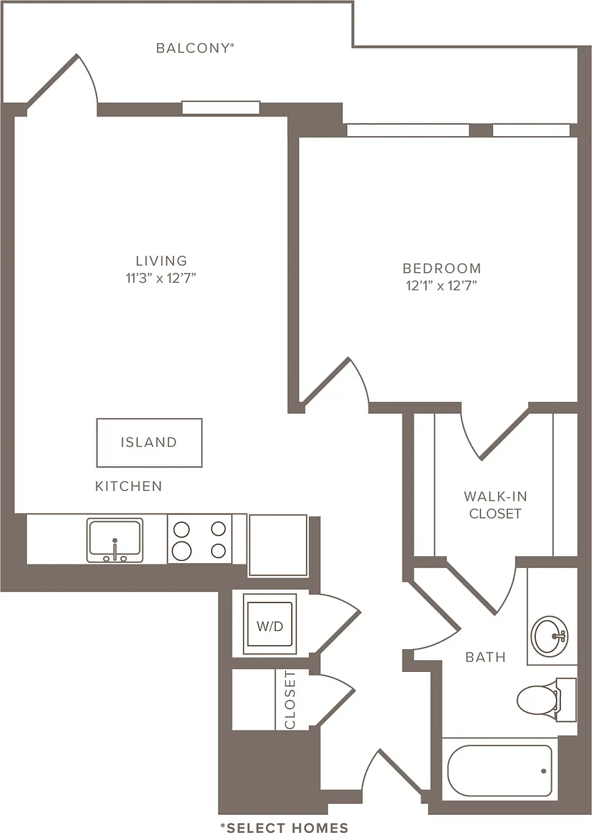Floor plan A2h -1x1