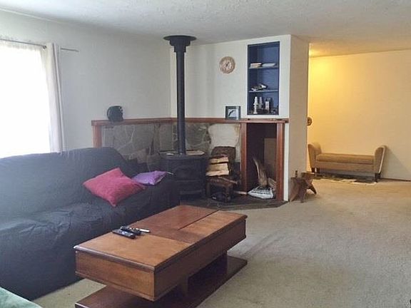 Living room w/ pellet stove