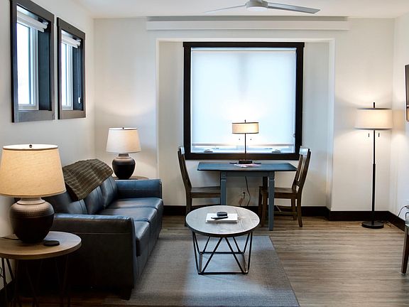 Granby Dairy Suites - furnished one bed/one bath - living area
