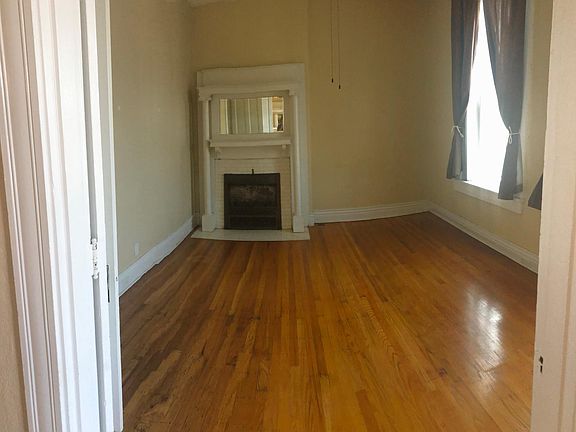 Bedroom, windows face Baxter Ave.