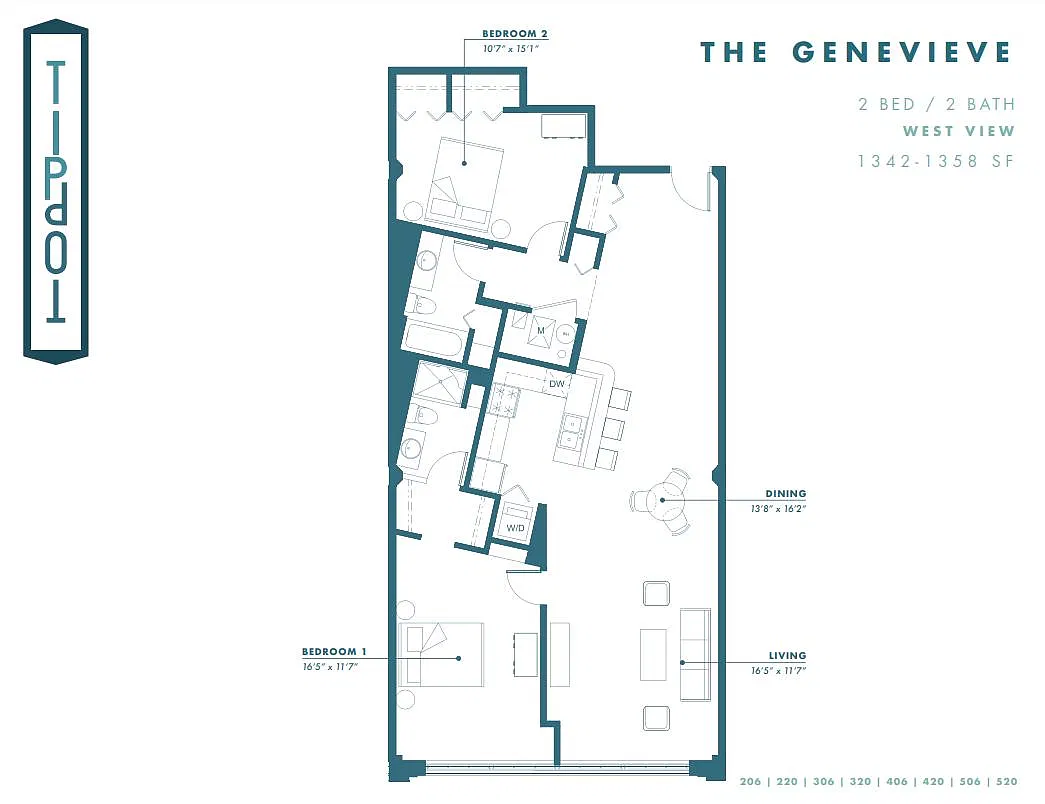 Floor plan The Genevieve
