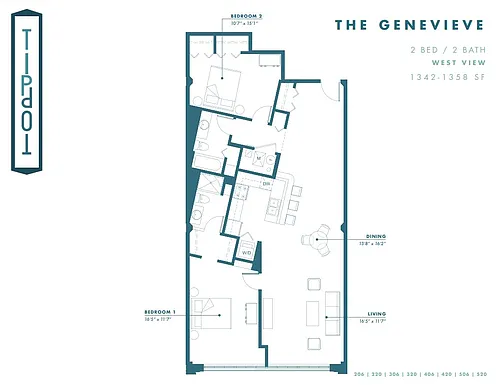 Floor plan The Genevieve
