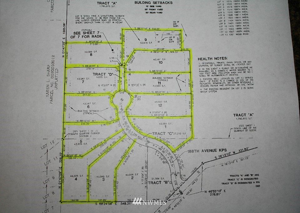 1st image of 11 lots on 188th Avenue KPS