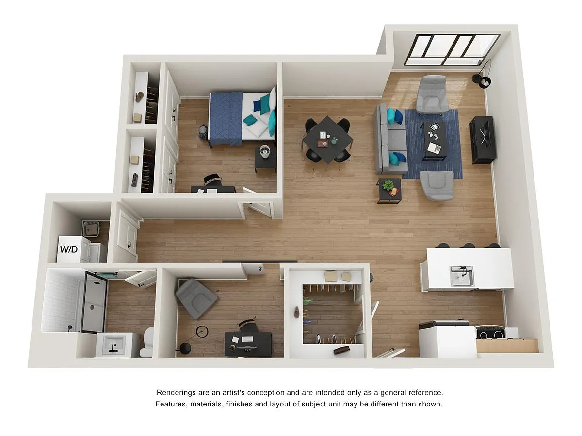 Floor plan 1BD-7