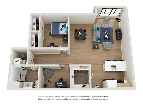 Floor plan 1BD-7