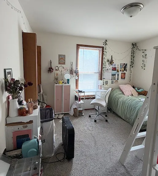 Large bedroom can even fit two beds if you want a room mate!