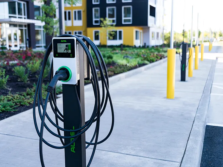 On-site EV charging stations make staying charged convenient and effortless.