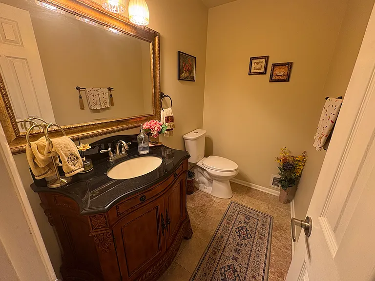 powder room on first floor