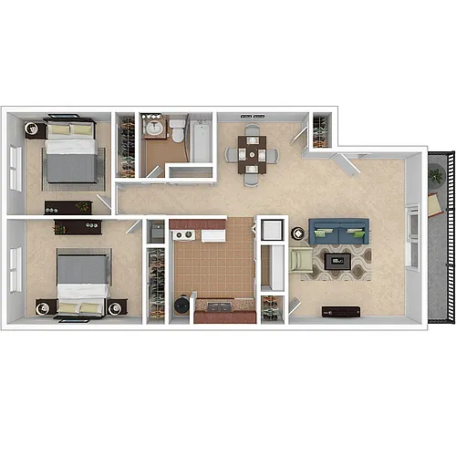 Floor plan 2 Bedroom
