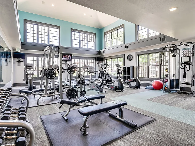 Our two-floor fitness center has all the equipment you could need
