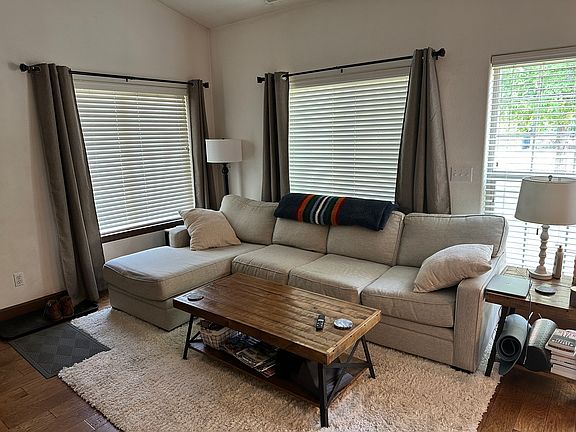 Living room with lots of windows/light