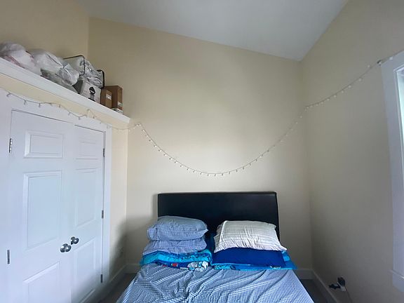 Bedroom with large closet