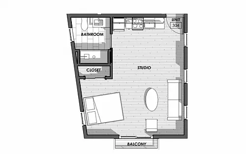 Floor plan Studio 930 Bldg