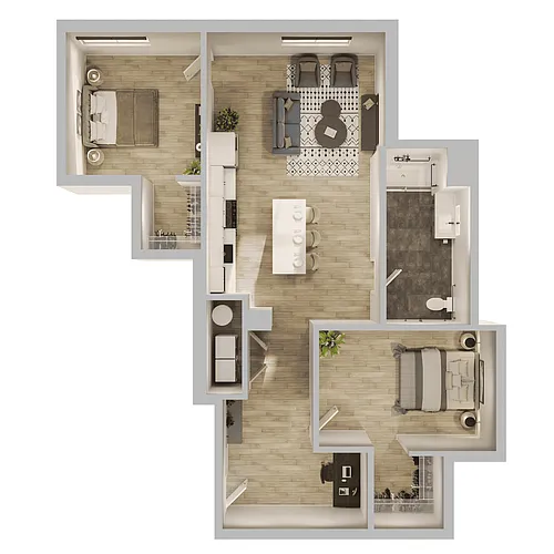Floor plan L11-2BR