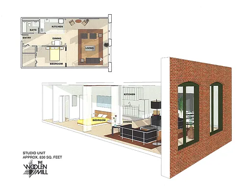 Floor plan Studio