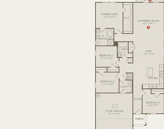 Hewitt Floor Plan, Quick Move-In Home, Floor 1