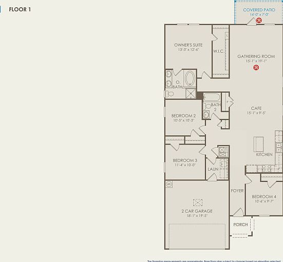 Hewitt Floor Plan, Quick Move-In Home, Floor 1
