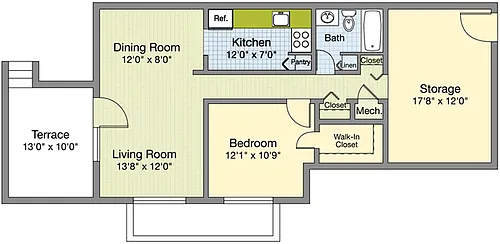 Floor plan Red River - with Storage