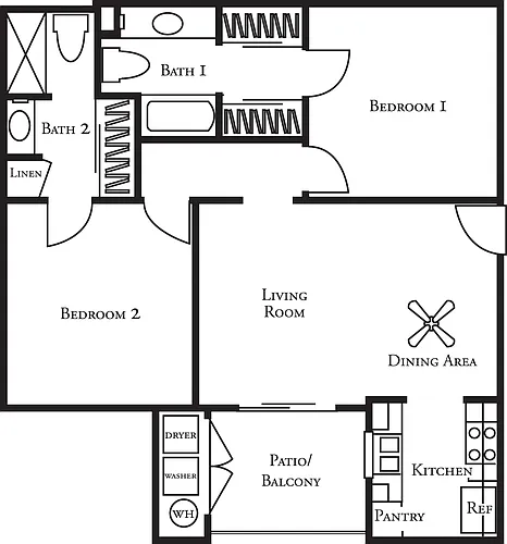 Floor plan Twin Oaks
