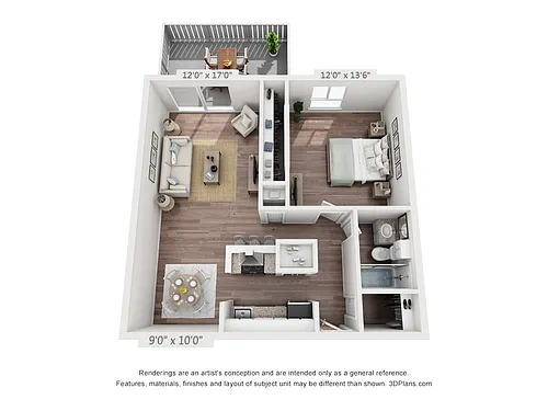 Floor plan 1X1