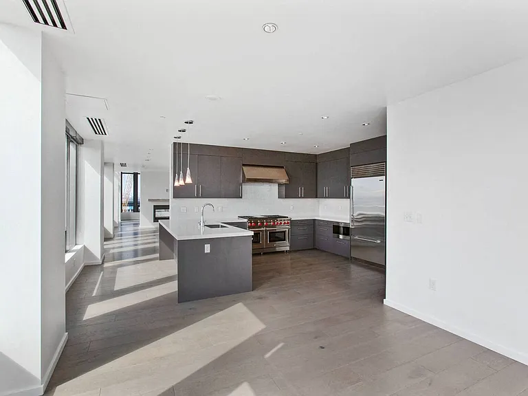 Modern kitchen with elegant finishes