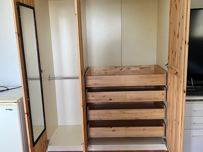 Additional closest #1 with its doors opened.