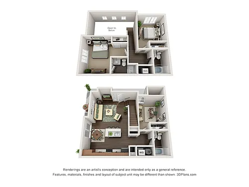 Floor plan Three Bedroom Three Bath
