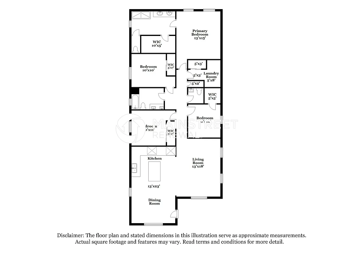 Floor Plan - 1016 S Central Ave