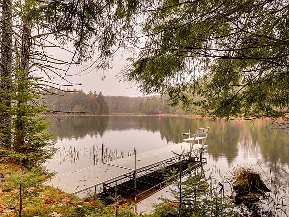 Your private dock and boat slip at Ian''s Place Watersmeet Mi Vacation Rental. Lake front property rental Upper Peninsula #VacationRental