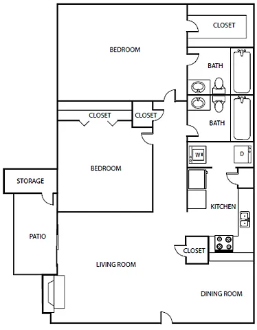 Floor plan Lonestar - B1
