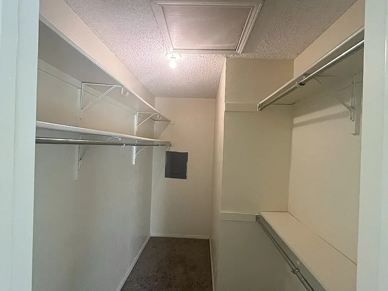 Walk-in Closet View One Bedroom