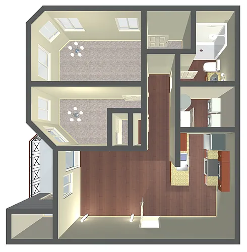 Floor plan Waterside Remodel