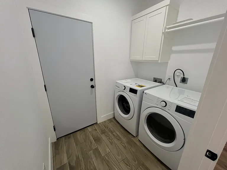 Washer and dryer room