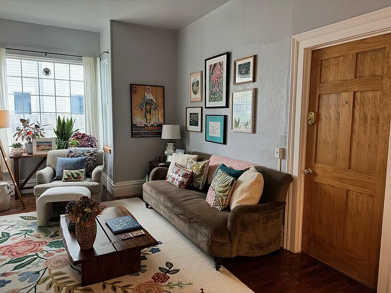 Living Room shown when home is occupied.