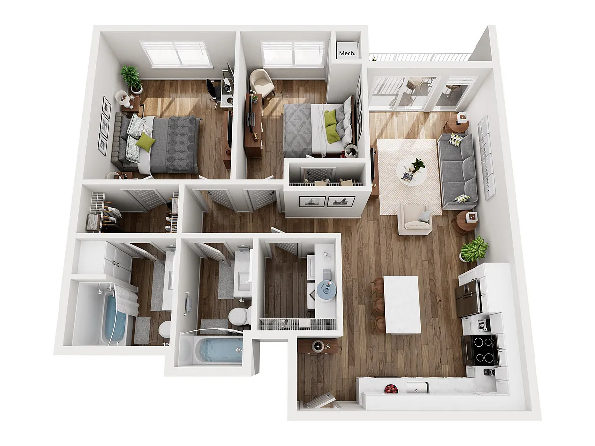 Floor plan Rainier III