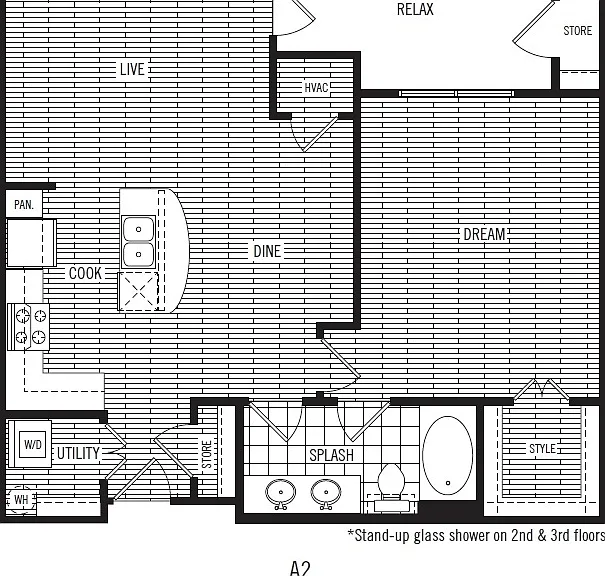 Dalian 151 - A2 - 1 Beds - 1 Baths - 834 Sq. ft.