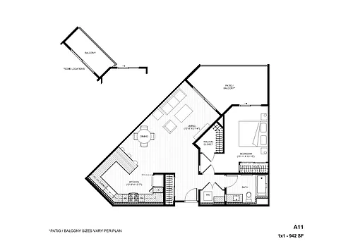 Floor plan A11 1X1