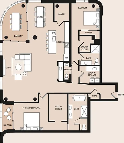 Floor plan Rose Crown