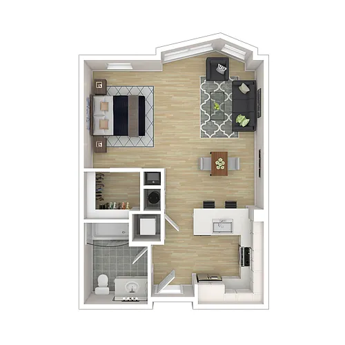 Floor plan SA-1 Studio