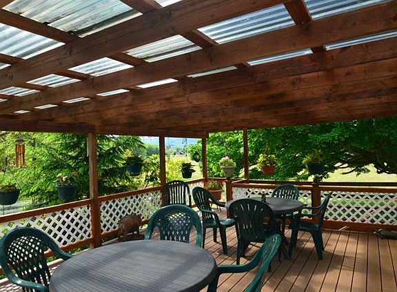 large covered deck
