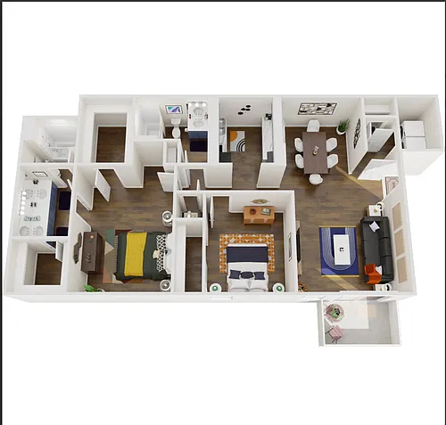 Floor plan 2 Bedroom 2 Bathroom